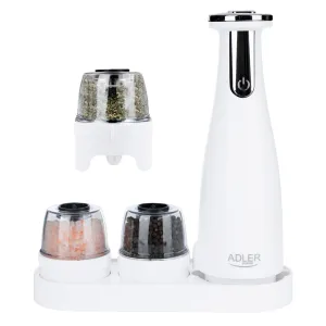 Spice Mill Set Adler Ad 4449W White